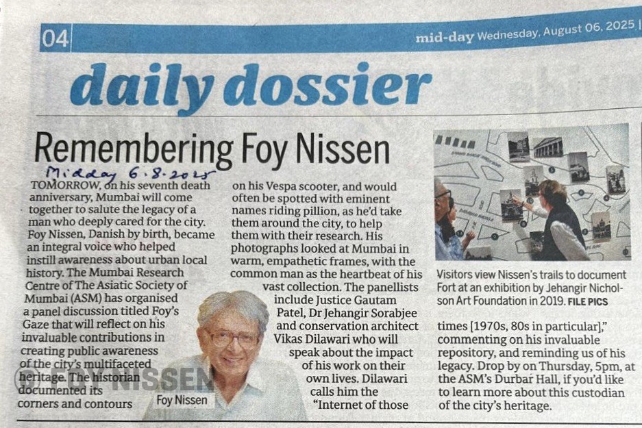 Foy in mid day on 06 Aug 2025